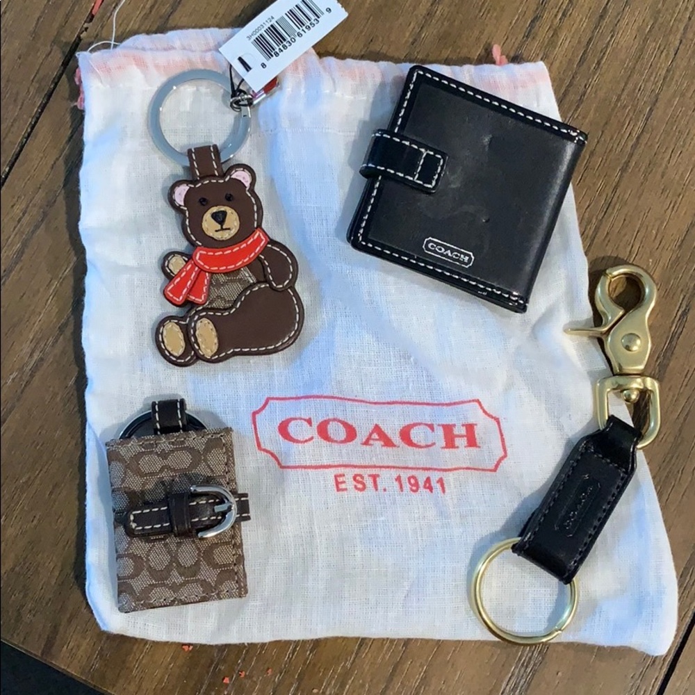 2 Coach Keychains Brand New- Never Used
